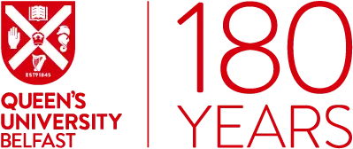QUB 180 Years Logo Red Landscape RGB